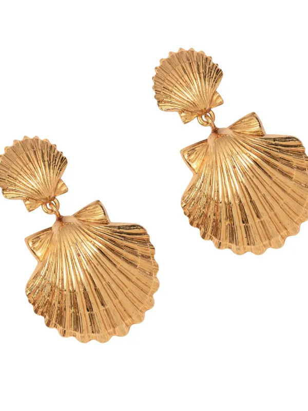 Caspian shell earrings | Farfetch Global