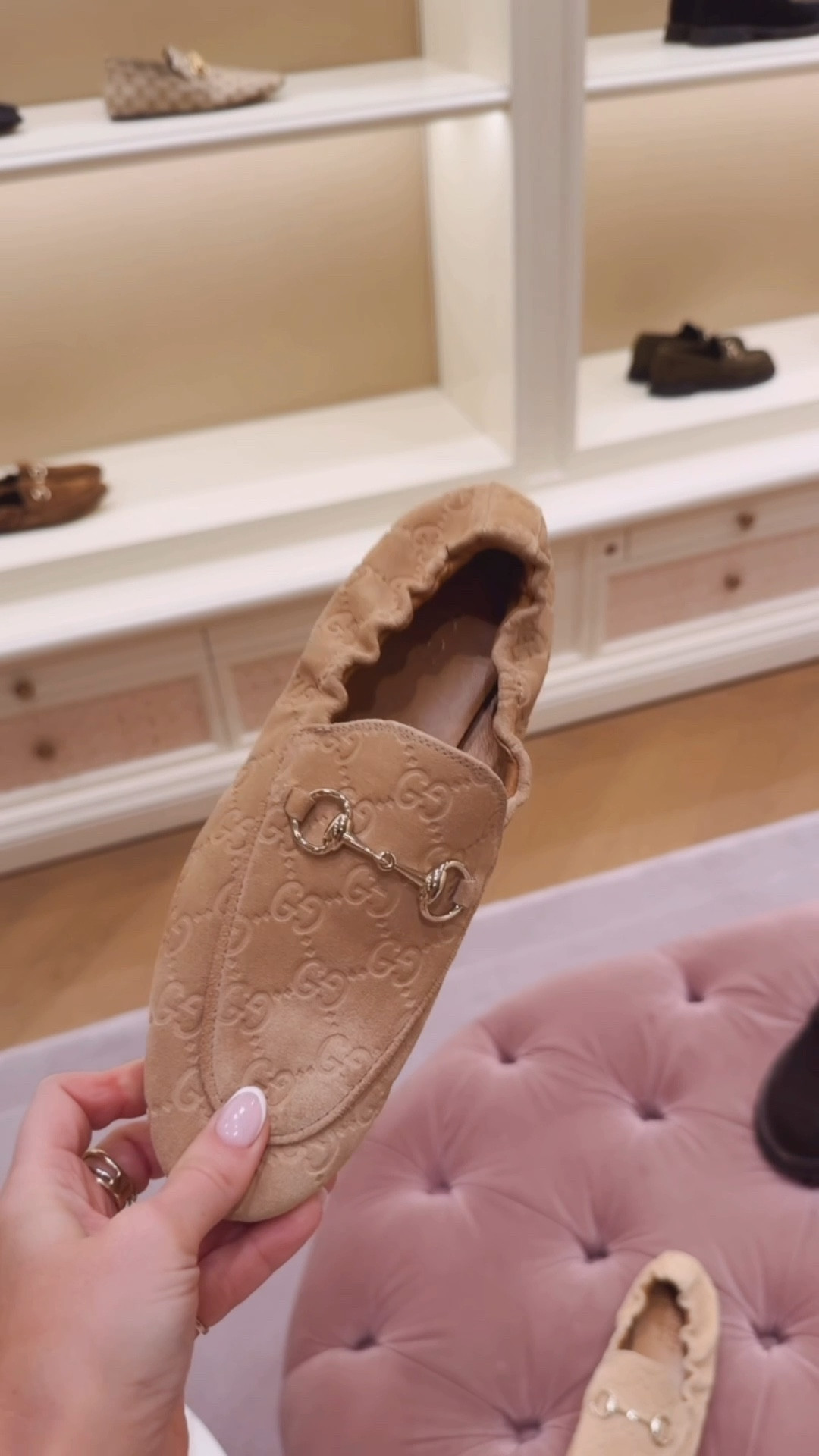 The most comfortable Gucci shoes I have ever tried on! I would say go 1/2 size up - I got the 36.5 🤍

#LTKPetite #LTKootd