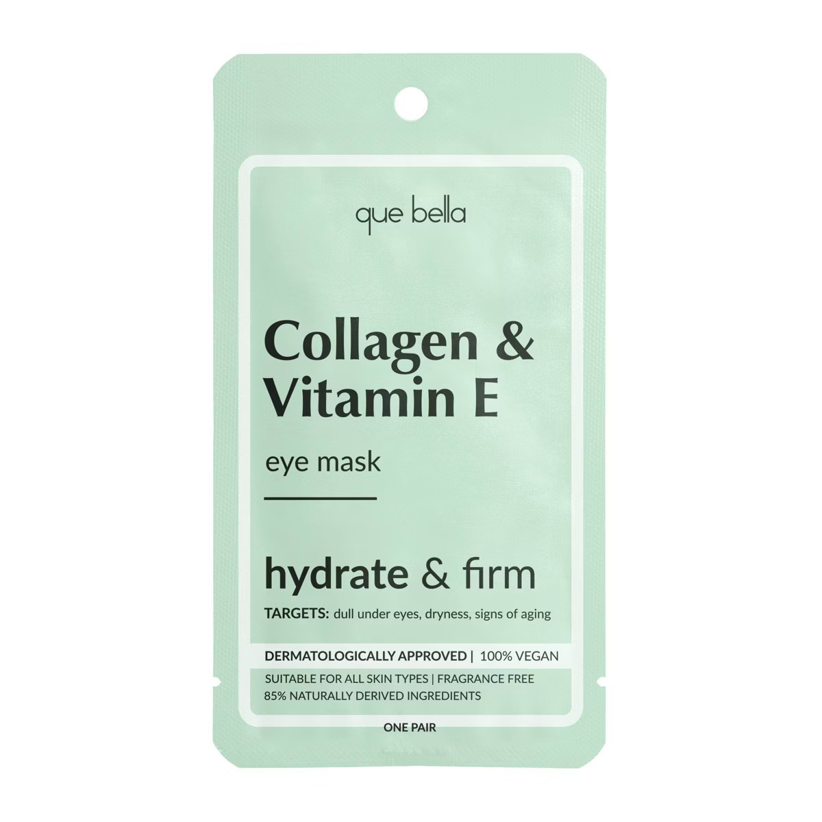 Que Bella Collagen & Vitamin E Eye Mask - 2ct | Target
