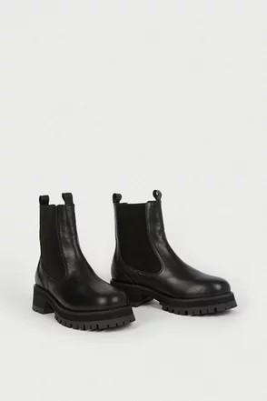 Real Leather Chunky Chelsea Boot | Warehouse UK & IE