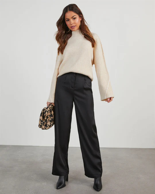 Evie Satin Trouser Pants | VICI