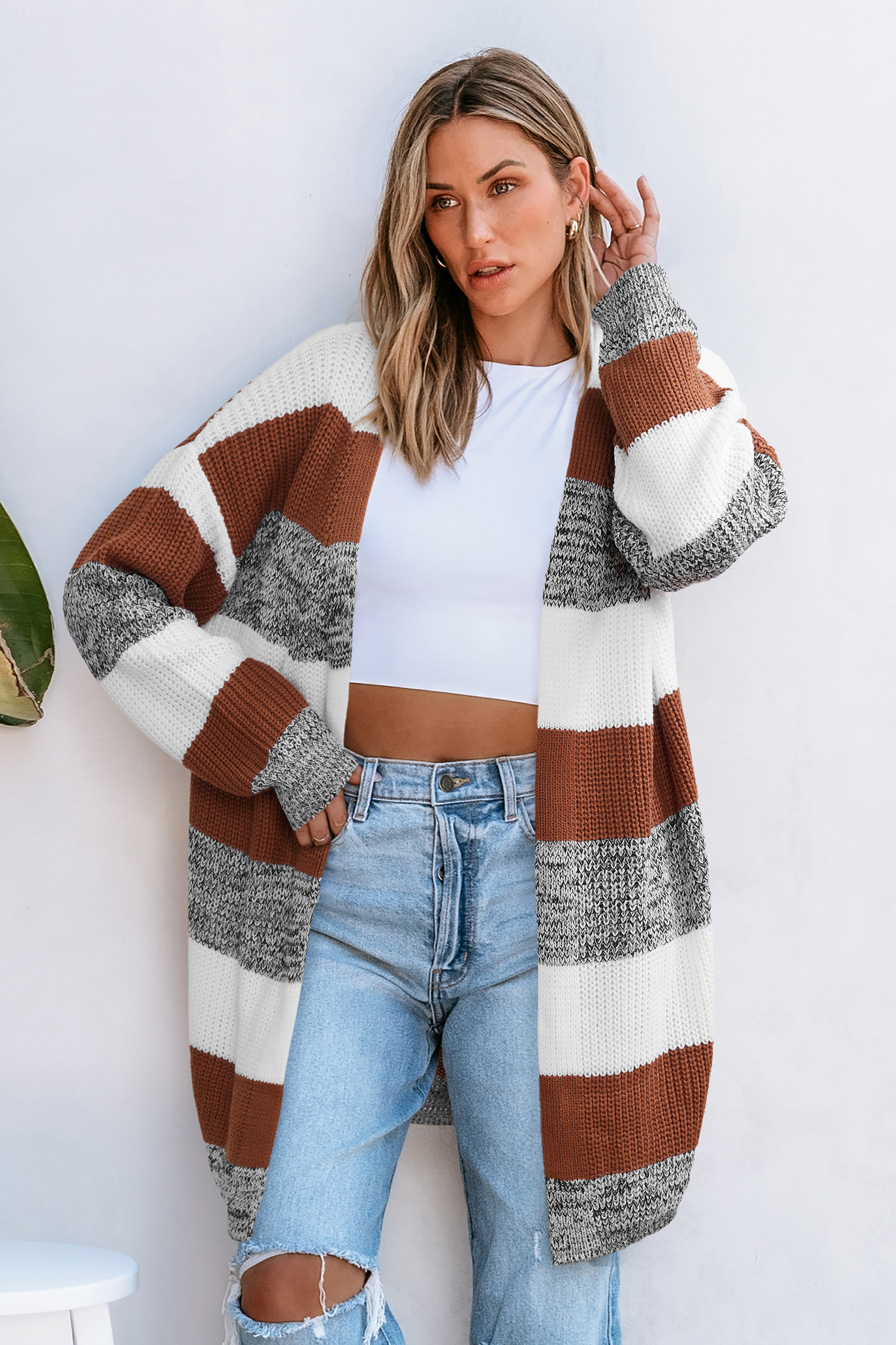Chill Pill Striped Cardigan | Cupshe US