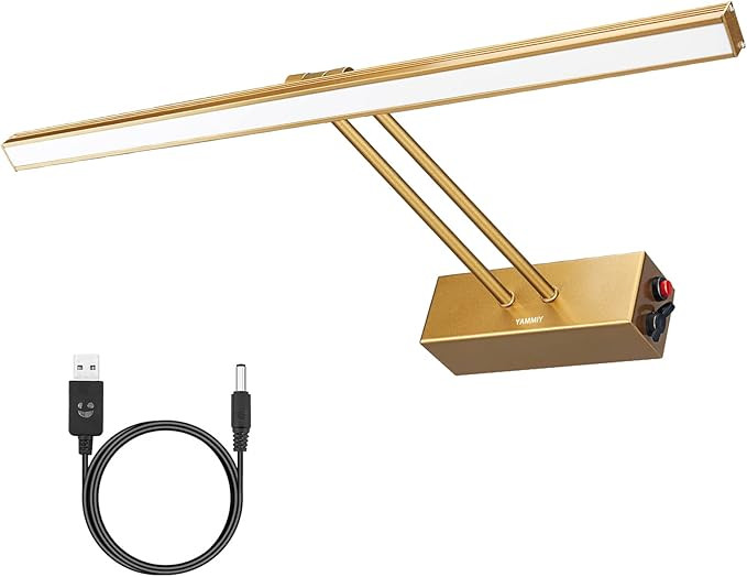 YAMMIY Wireless Picture Light Battery Operated, 17" Rechargeable Painting Lighting, Art Light wit... | Amazon (US)