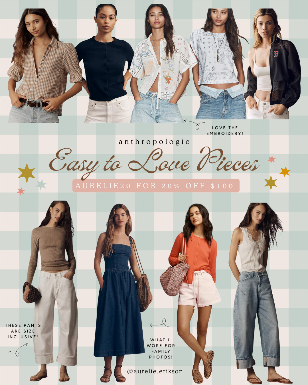 Wearable daydreams from Anthropologie ✨ Sharing my favorite dresses, effortless layers, pretty prints, and everyday pieces that make getting dressed feel special. Use code AURELIE20 for 20% off $100+ (exclusions apply). 🤍 #AnthropologieStyle #LTKStyle #EffortlessDressing 

 #LTKootd #LTKSaleAlert