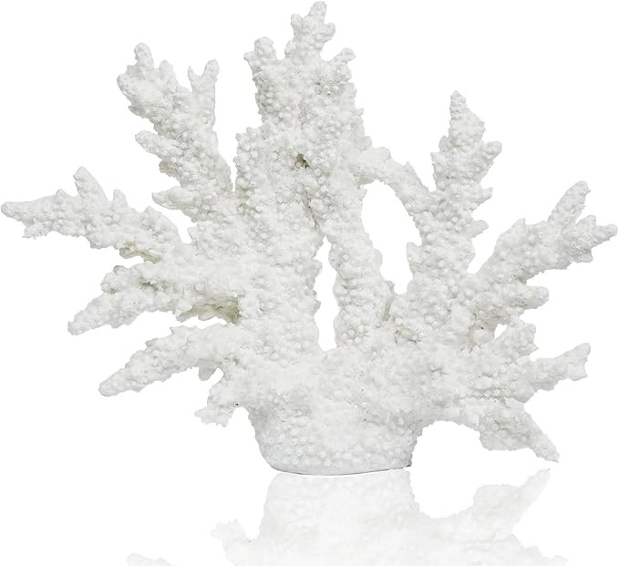 Amazon.com: vlinlvo Coral Beach Decor, 9.5'' High x 5.2'' Width Artificial Resin Coral Reef Statu... | Amazon (US)