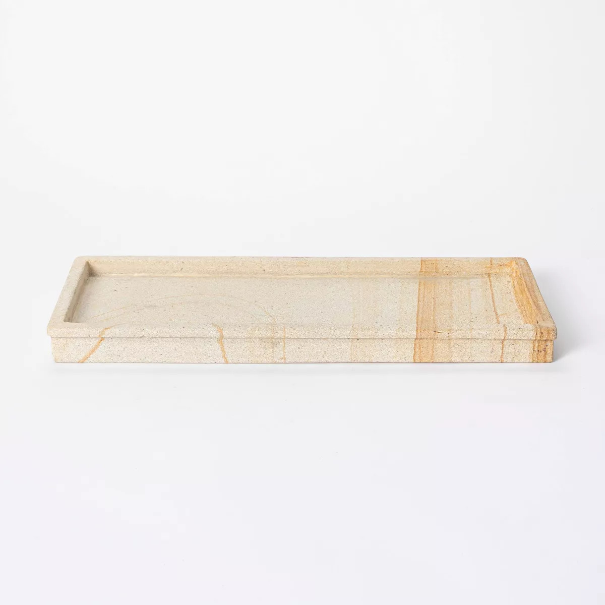 16" Decorative Wood Stone Tray Natural - Threshold™ designed with Studio McGee | Target