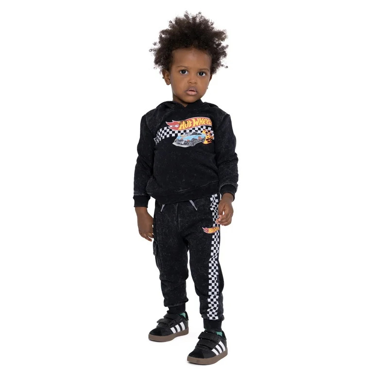 Hot Wheels Toddler Boy Hoodie and Joggers Set, Sizes 12M-5T | Walmart (US)