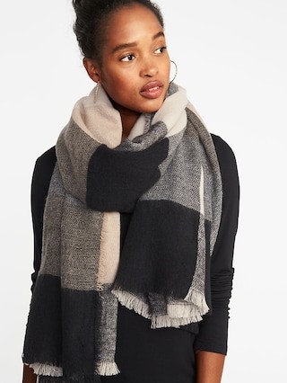 Flannel Blanket Scarf for Women | Old Navy US