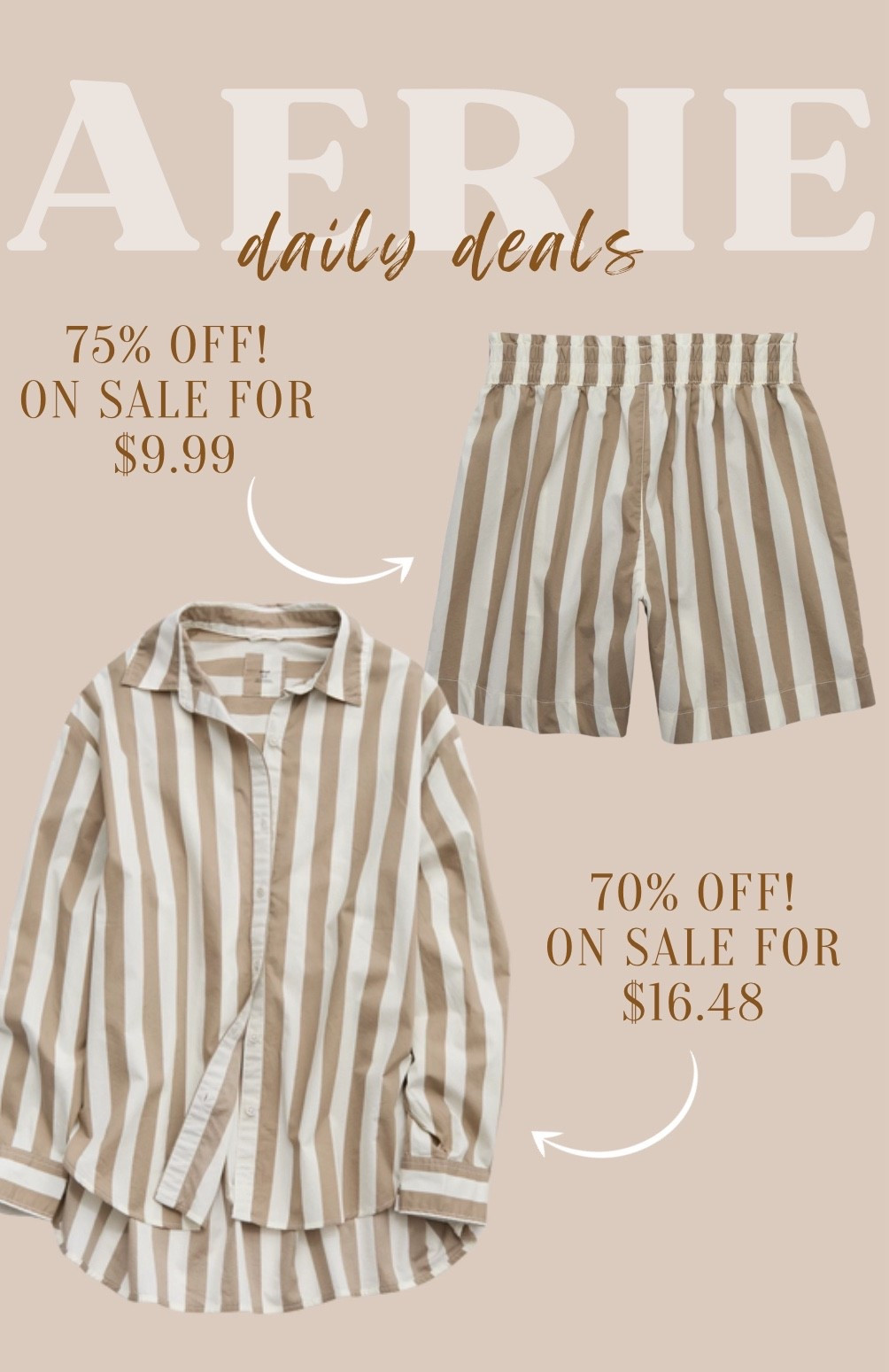 Set pieces are 70%+ off at Aerie!

Great for travel days, lounge wear, or a cute little day outfit to run errands. & I love that they’re separates because I tend to buy my tops a lot more oversized!

#LTKSeasonal #LTKFindsUnder50 #LTKStyleTip