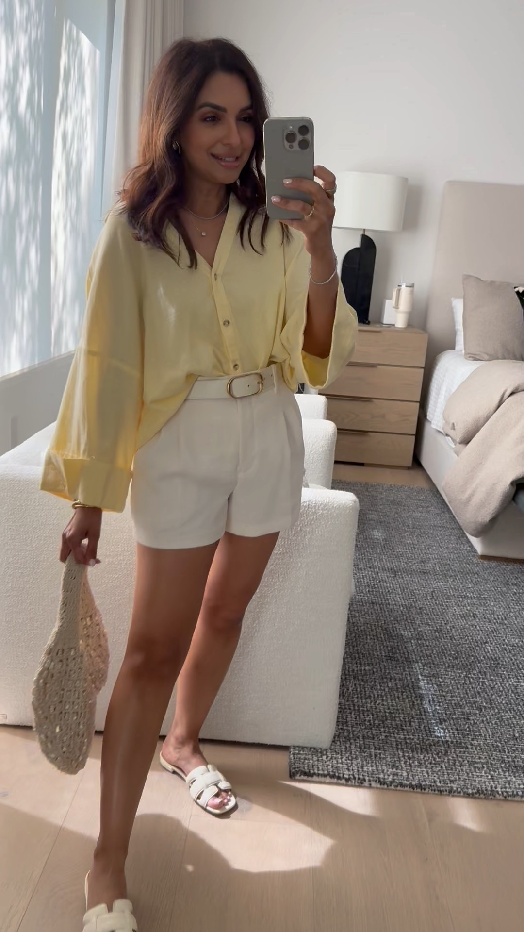 I have gotten so many compliments on this yellow top today! Wearing my true size XS; has an oversized fit! Trouser shorts are a fav and I size up one size In this brand, wearing an xs 

#LTKActive #LTKStyleTip