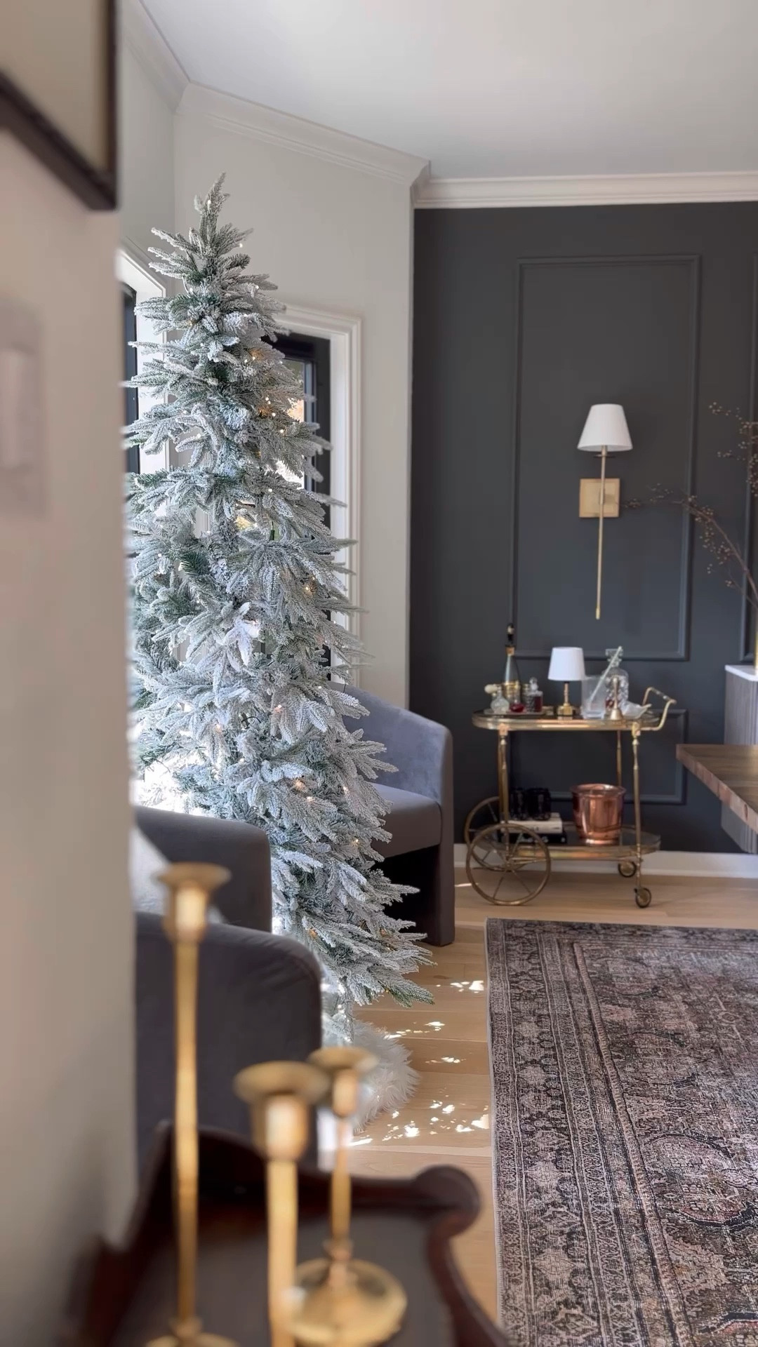 My flocked Christmas tree from Amazon in our dining room! 

#LTKHoliday #LTKStyleTip #LTKHome