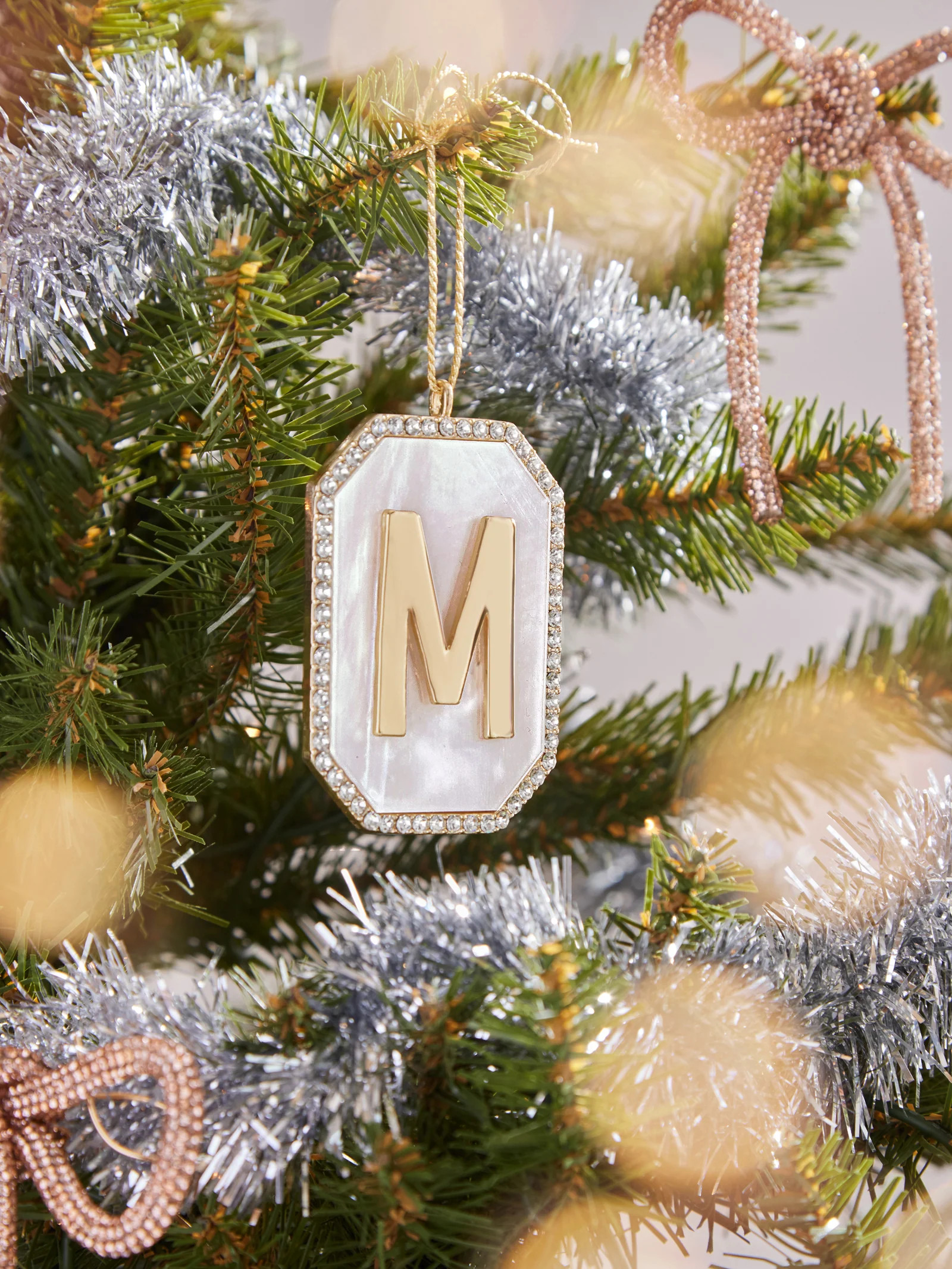 Hung With Care Initial Ornament - Hung With Care Initial | BaubleBar (US)