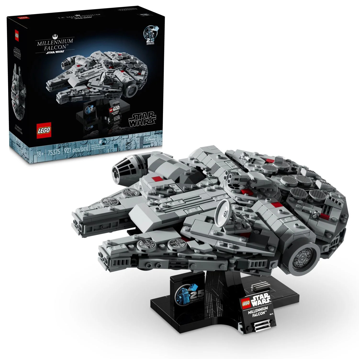 LEGO Star Wars: A New Hope Millennium Falcon 25th Anniversary Buildable Starship Model, Collectib... | Walmart (US)