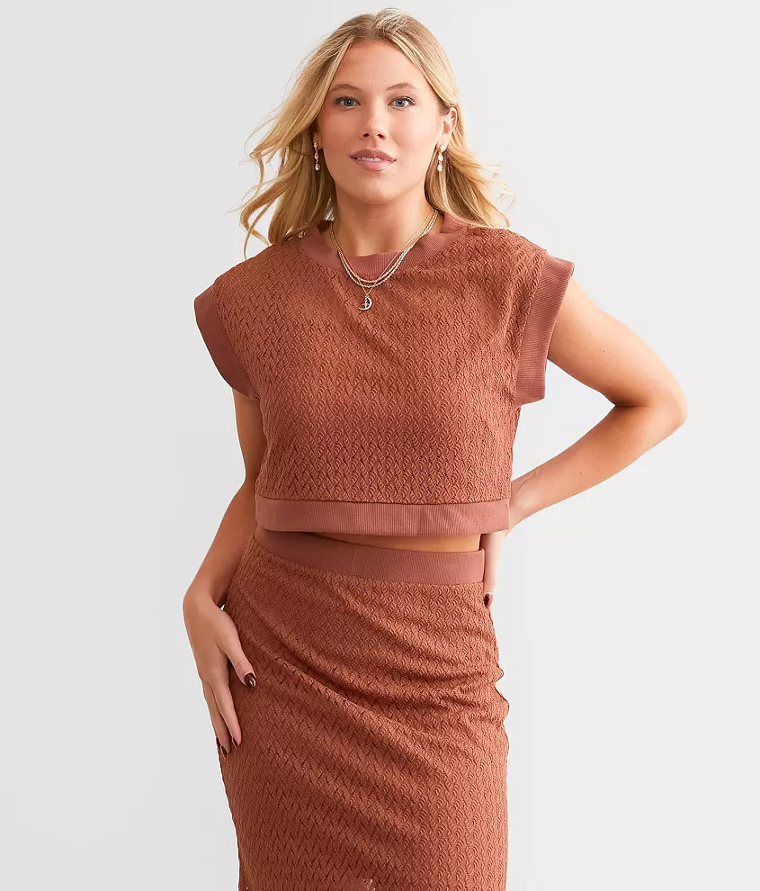 Lace Cropped Top | Buckle