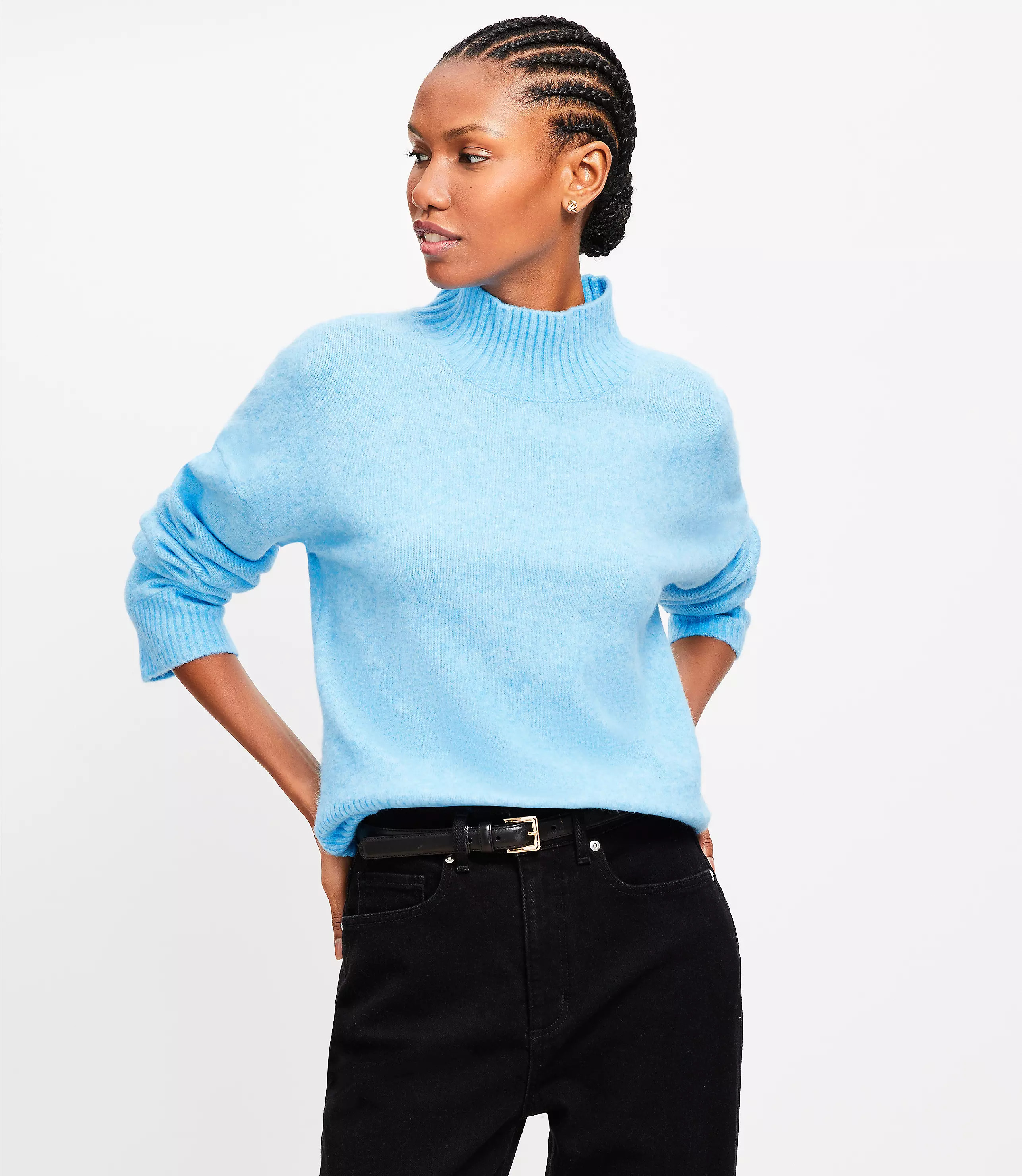 Modern Mock Neck Sweater | LOFT