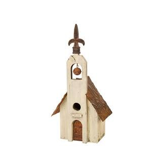 Glitzhome® 15.63" Distressed Wooden Birdhouse | Michaels | Michaels Stores