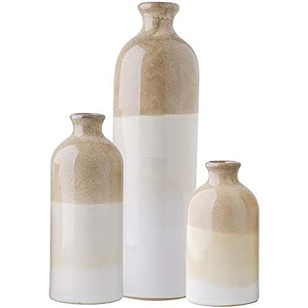 Sullivans Ceramic Vase Set - 3 Small Vases, Rustic Home Decor, Modern Farmhouse; Ideal Shelf Déc... | Amazon (US)