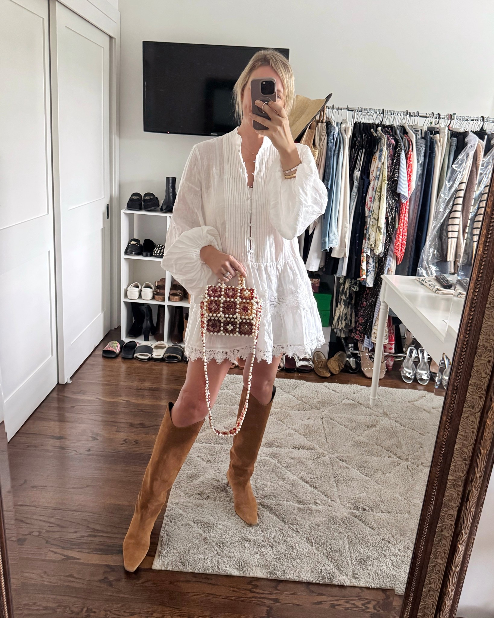 Thought this dress was so pretty and fun but just a little too short for me (I’m 5’9” for reference)