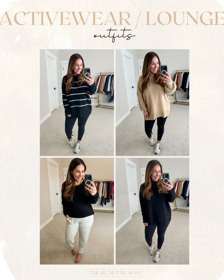 Casual Activewear 

Fit tips: top left sweater runs oversized, L // leggings tts, L // top right sweater tts, L // leggings tts, L // bottom left joggers tts, L // bottom right sweater runs large size down, M // leggings tts, L // shoes tts 

Casual winter outfit  casual winter activewear  loungewear  casual outfit  leggings  black sweater  tan sweater  stripped sweater 

#LTKHoliday #LTKstyletip #LTKmidsize