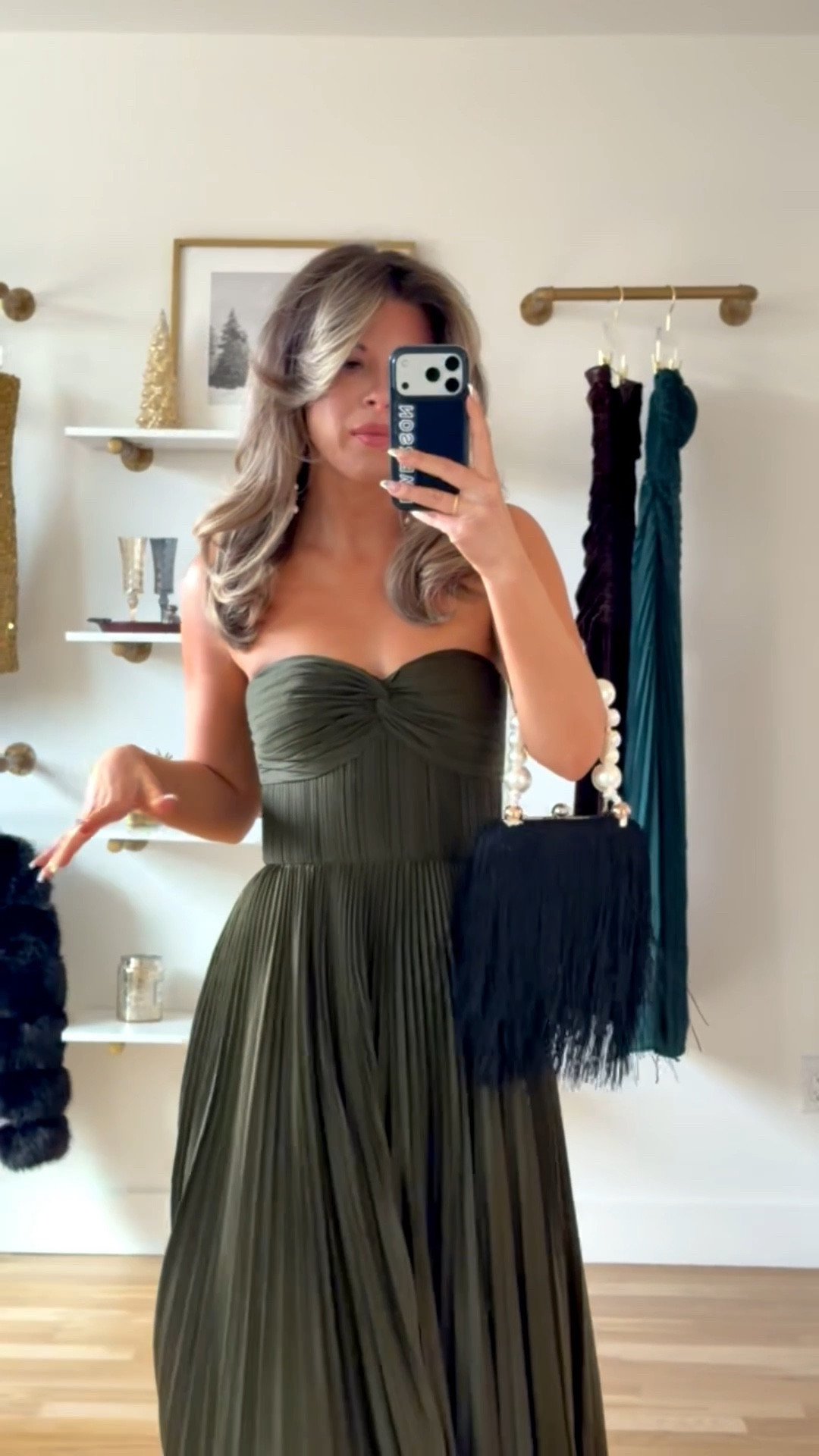 Hunter green strapless pleated wedding guest or formal event dress from Amazon

Vici code: emerson30
Glow color: can't handle the heat

Sized down one in amur dress

Wedding guest
Formal event
Black tie
Special occasion
Strapless
Pleated
Amazon dress
Holiday party
Winter event
Nighty

#LTKSeasonal #LTKWedding #LTKHoliday