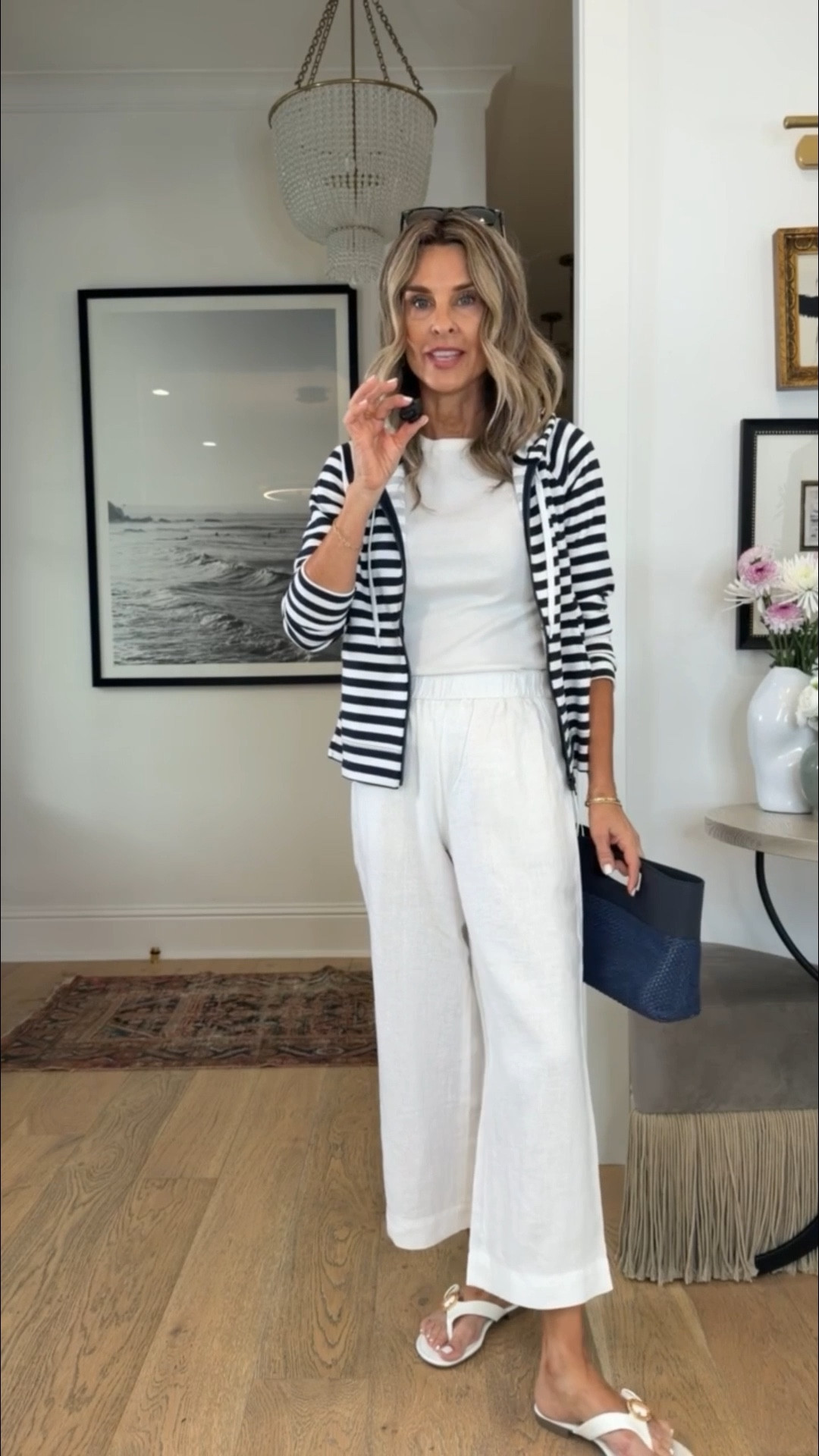 Talbots new arrivals! 

I'm 5'6"
-boatneck white tee shirt size XS
-white linen pant and linen popover top size XS
-striped zip hoodie size petite S
-printed pink shorts size XS
-open stitch sweaters size S
-linen blazer size 2
-crochet lace white top size XS
-pull on lightweight denim jean size XS
-open knit white cardigan size petite S
-crochet print white dress size 0 petite
-navy raffia bag
-bamboo buckle white shoe, I'm a 6.5 wearing size 7, fits perfectly
-gold mules TTS

#LTKOver40 #LTKSeasonal #LTKootd
