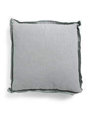 22x22 Linen And Cotton Blend Washed Oversized Pillow With Feather Fill | Home | Marshalls | Marshalls