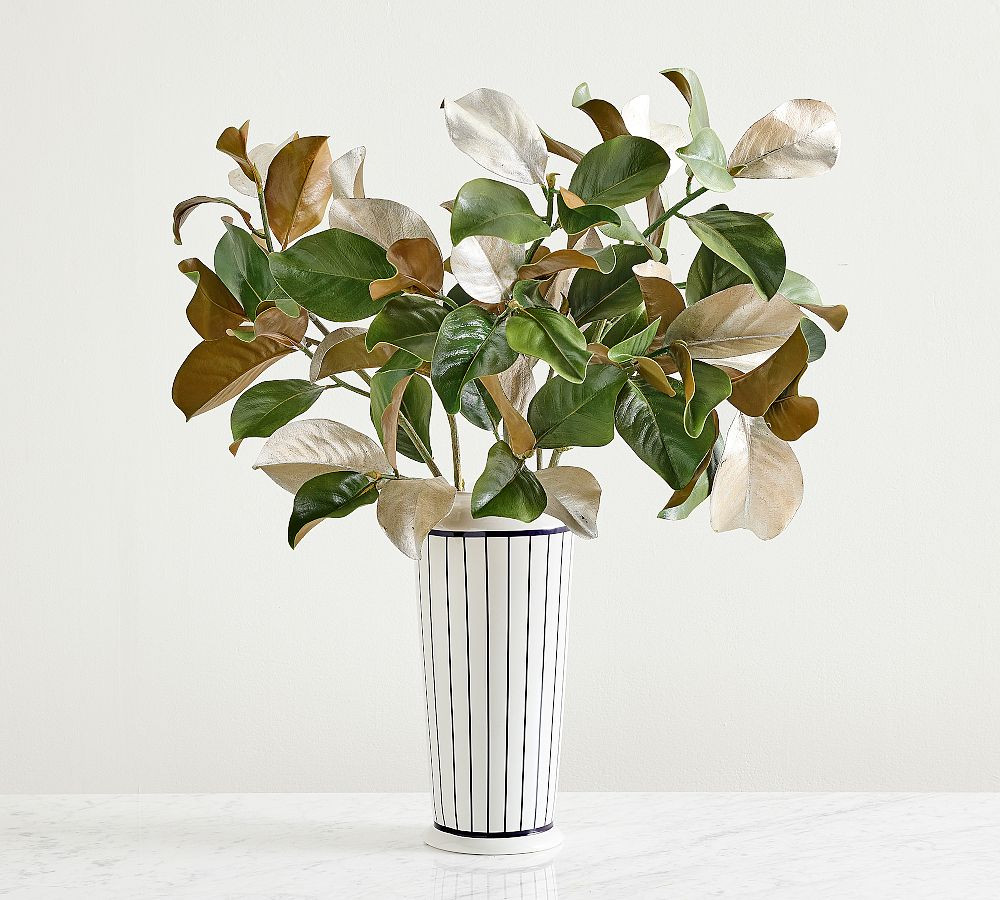Brandon Maxwell Silver Magnolia Branch | Pottery Barn (US)