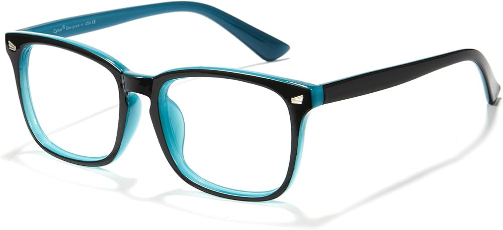 Cyxus Computer Blue Light Glasses for Men UV Blocking Filter Glasses Clear Lens Square Eyeglasses... | Amazon (US)