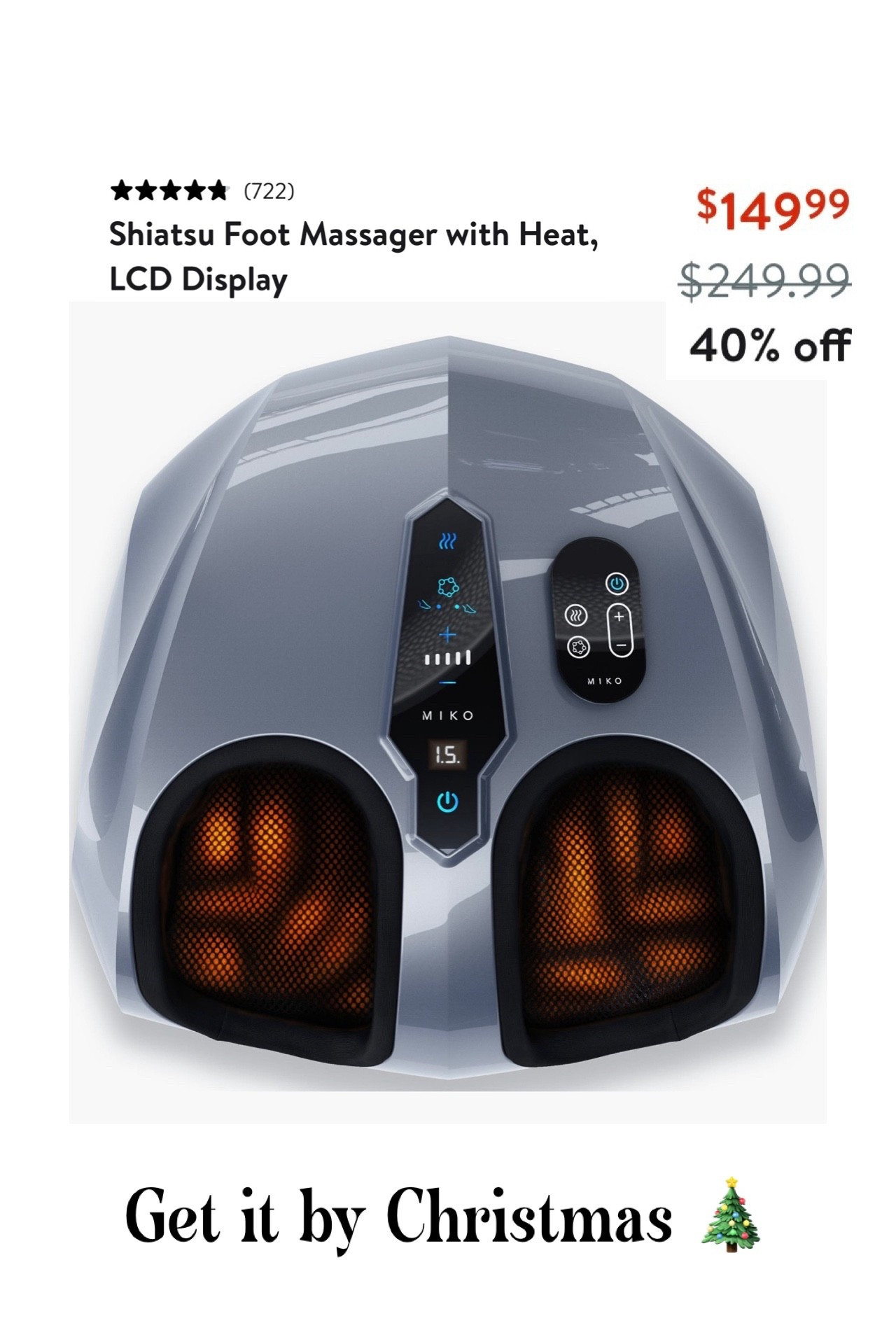40% off + more than 700 5 star reviews on this foot massager! I got this  for my mom last year and she loved it!! ❤️


#nordstrom #giftidea #forher #forhim #holiday #christmas 

#LTKHoliday #LTKselfcare #LTKSaleAlert