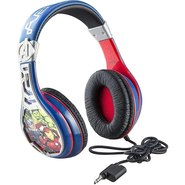 eKids Avengers Headphones for Kids, Wired Headphones with Built in Volume Limiting Feature | Walmart (US)