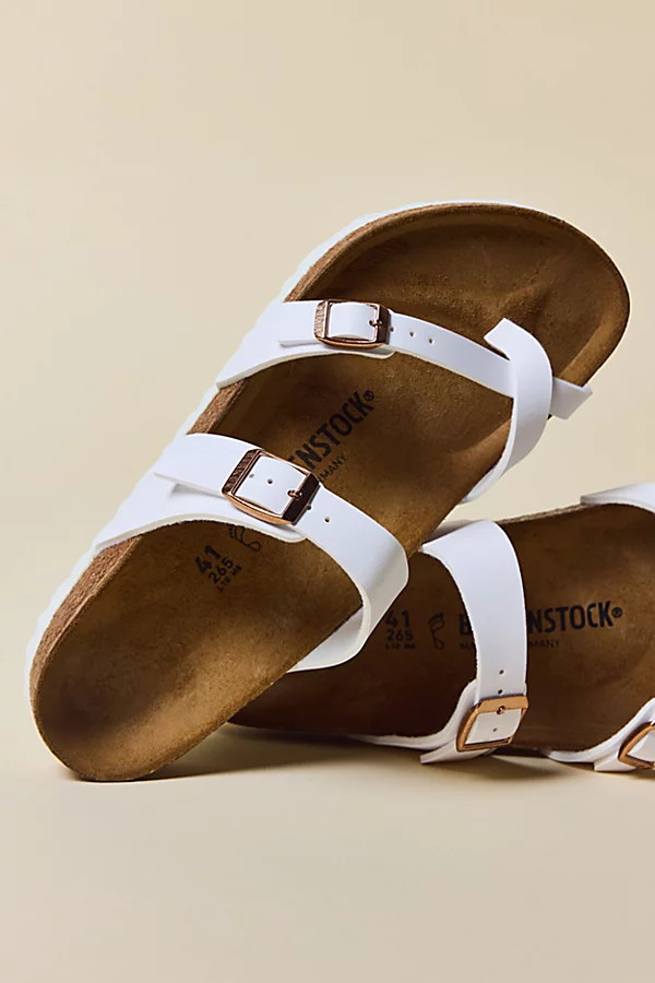 Birkenstock Women's Mayari Birko-Flor Sandal in White, Women's at Urban Outfitters | Urban Outfitters (US and RoW)