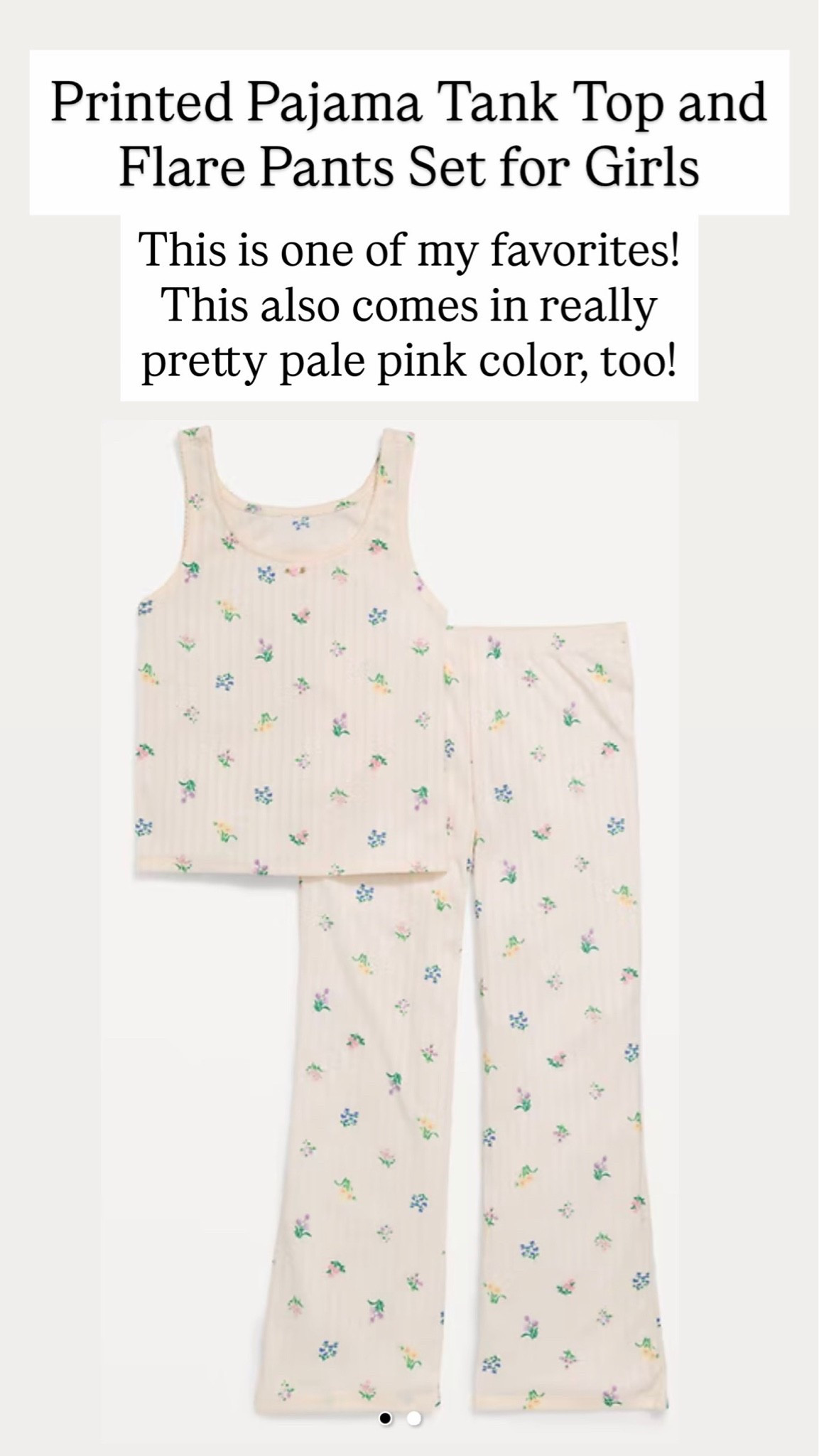 I just love this pajama set for girls. This two-piece is just so adorable.

#LTKKids #LTKSaleAlert