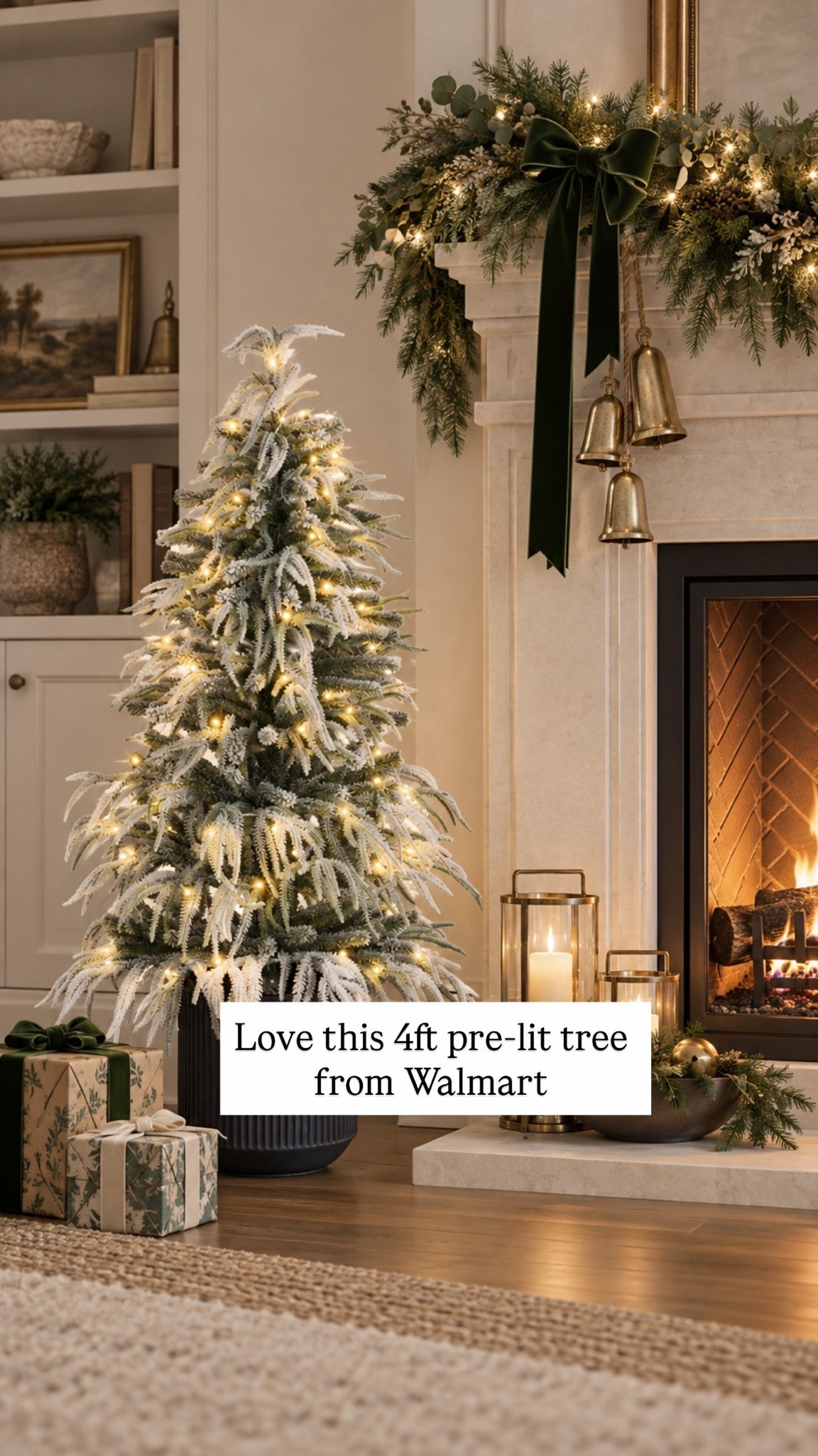 ✨ The cutest little Christmas tree! This 4-ft flocked tree is the perfect size for adding a little Christmas magic next to your fireplace, in an entryway, or tucked into a cozy corner. 🎄🤍

I love the snowy branches + warm white lights—it gives you that cozy, collected-for-Christmas look without taking up a ton of space!

#LTKHome #LTKSaleAlert #LTKSeasonal