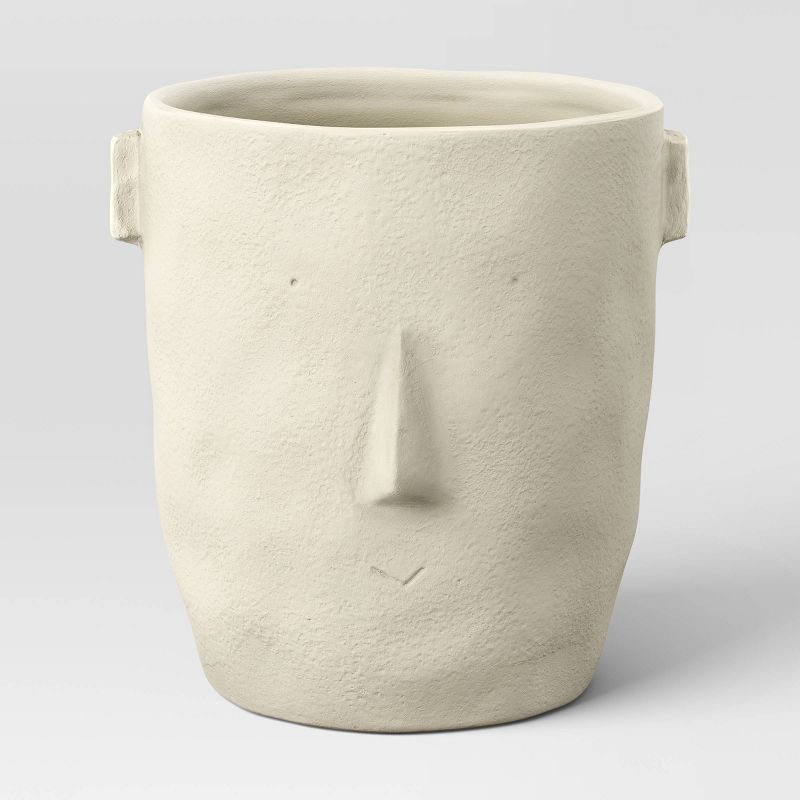 8" Wide Abstract Family Outdoor Stoneware Novelty Planter White - Threshold™ | Target