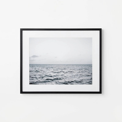 30" x 24" B&W Ocean View Framed Wall Print - Threshold™ designed with Studio McGee | Target