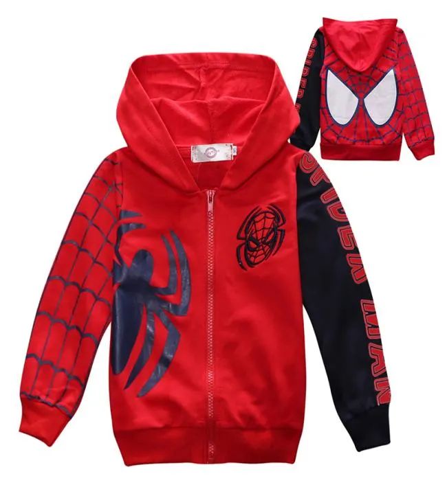 Kid Avenger Sweatshirt Children Boys Hoodies Zipper Superhero Tops Long Sleeve Cartoon T Shirts A... | DHGate