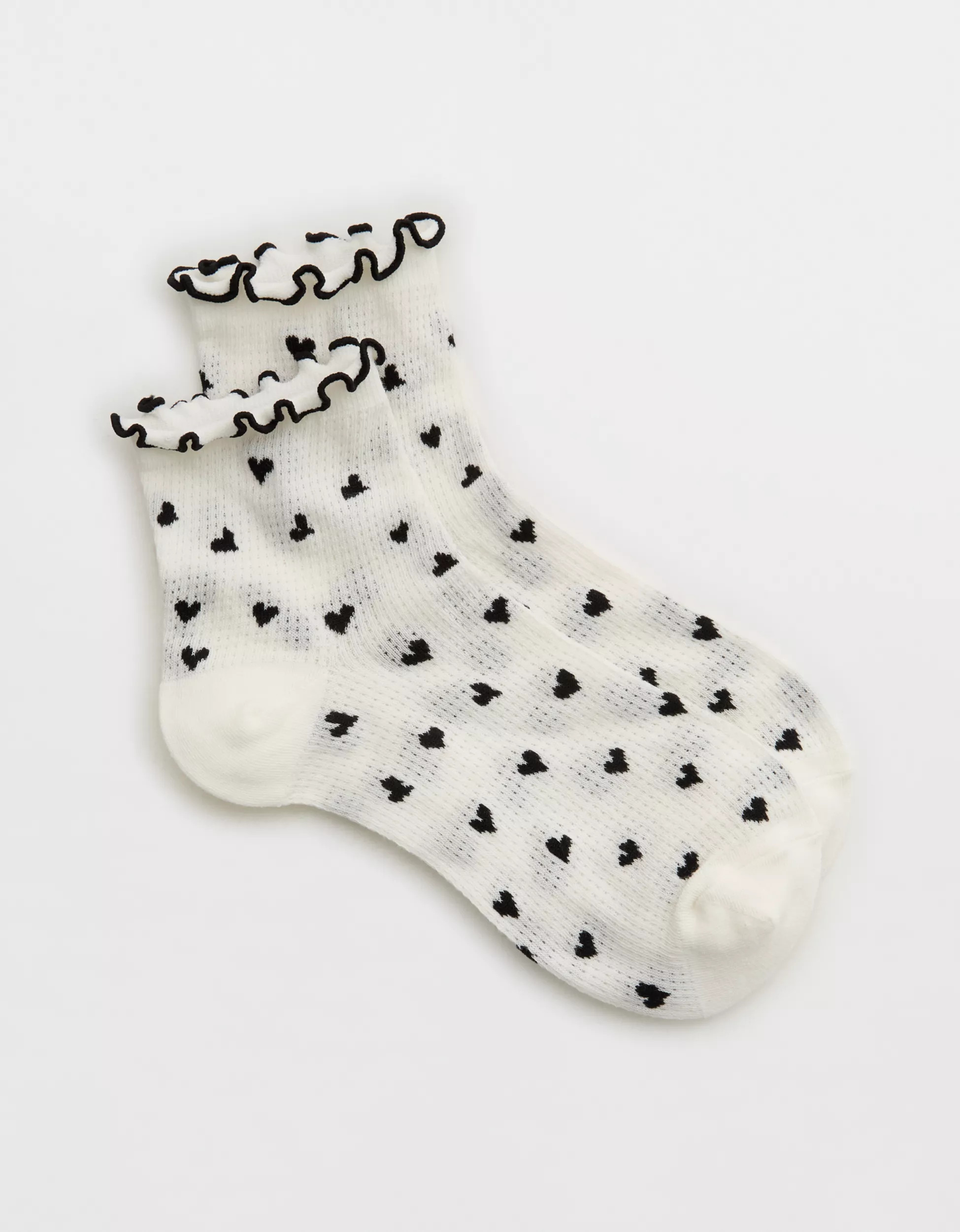 Aerie Lettuce Edge Quarter Socks | Aerie