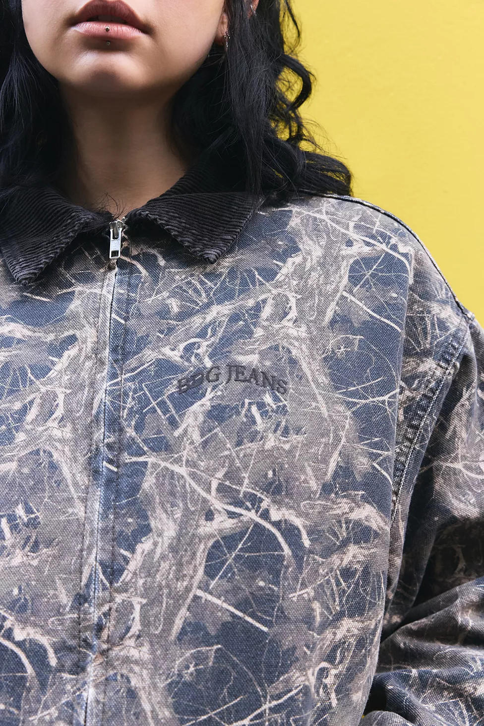 BDG Dark Leaf Print Harrington | Urban Outfitters UK