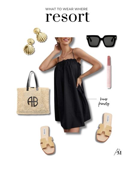 Resort wear outfit idea. This Amazon dress is so comfy and bump friendly. Pair it with some slides and oversized tote for a day at the beach. 

#LTKSeasonal #LTKstyletip #LTKtravel