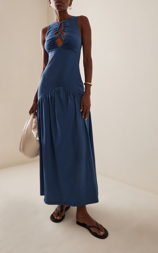 Drifter Cutout Stretch-Cotton Maxi Dress | Moda Operandi (Global)