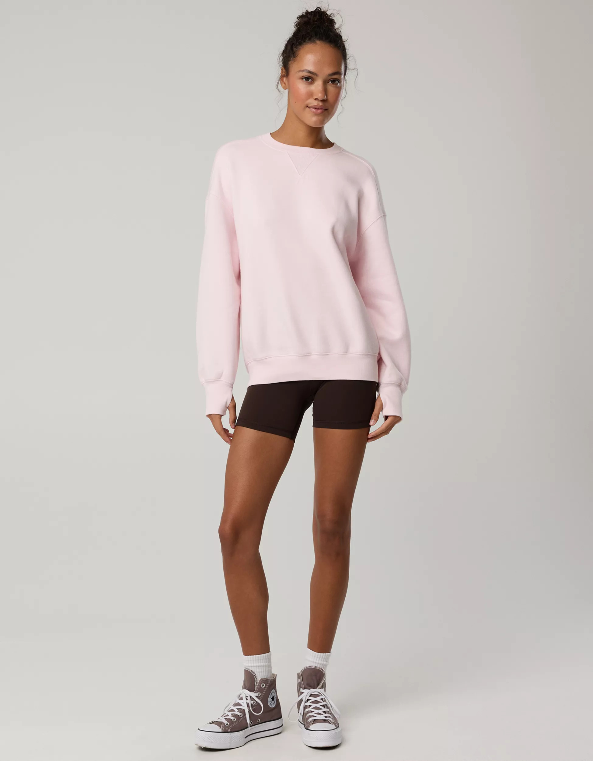 OFFLINE By Aerie Cloud Fleece Oversized Crewneck Sweatshirt | Aerie