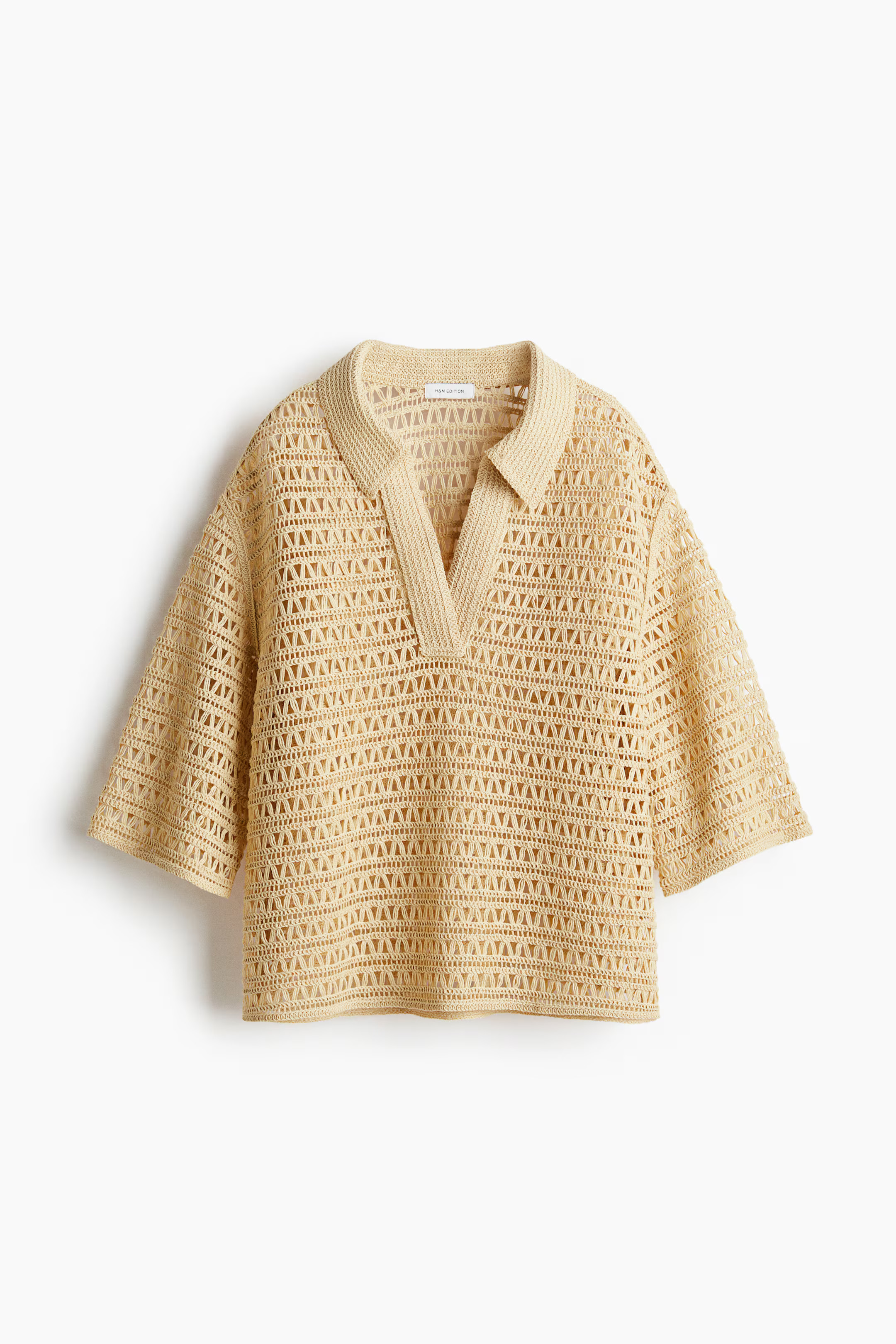 Crochet-look popover shirt | H&M (UK, MY, IN, SG, PH, TW, HK)