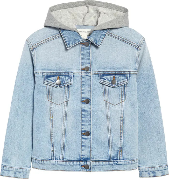 Kids' Hooded Denim Jacket | Nordstrom