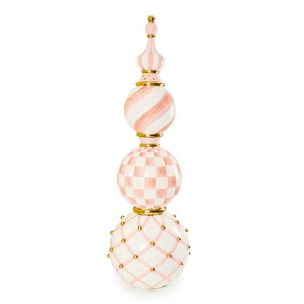 MacKenzie-Childs Rosy Check Trophy Topiary | MacKenzie-Childs
