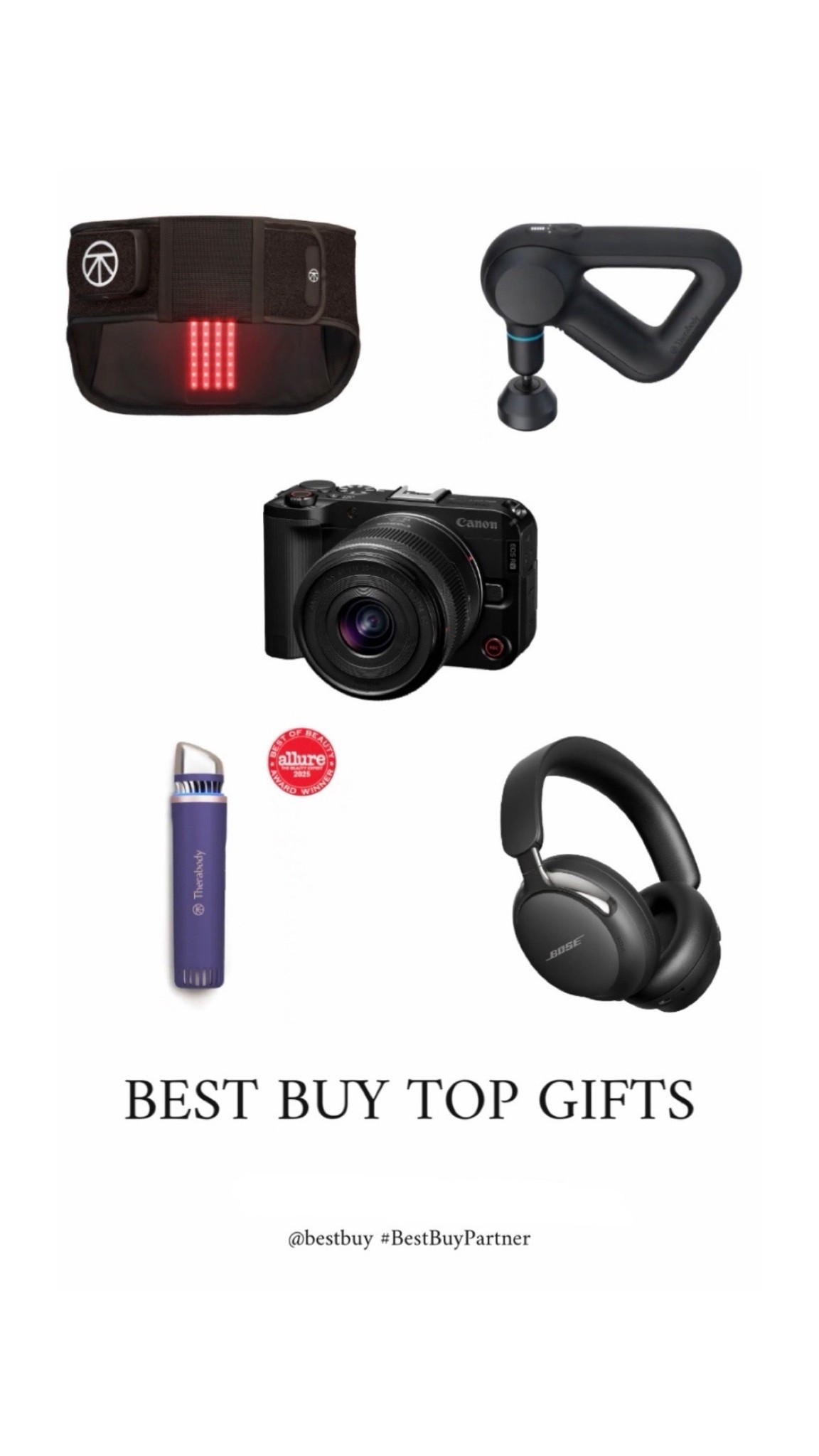 #BestBuyPartner Shop the Top Gifts at @BestBuy! For the content creator, the athlete, the traveler, the self-care lover, and more.