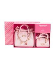 2pc Mix And Match Velour Charmed Speedy Satchel Set | TJ Maxx