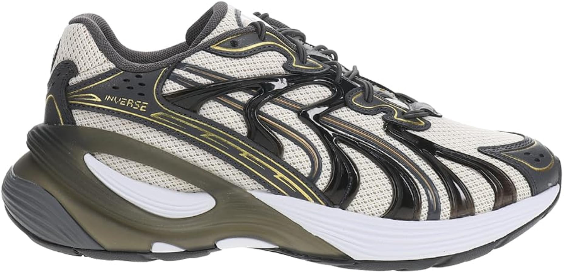 PUMA Mens Inverse Frequency Lace Up Sneakers Shoes Casual - Black, White | Amazon (US)