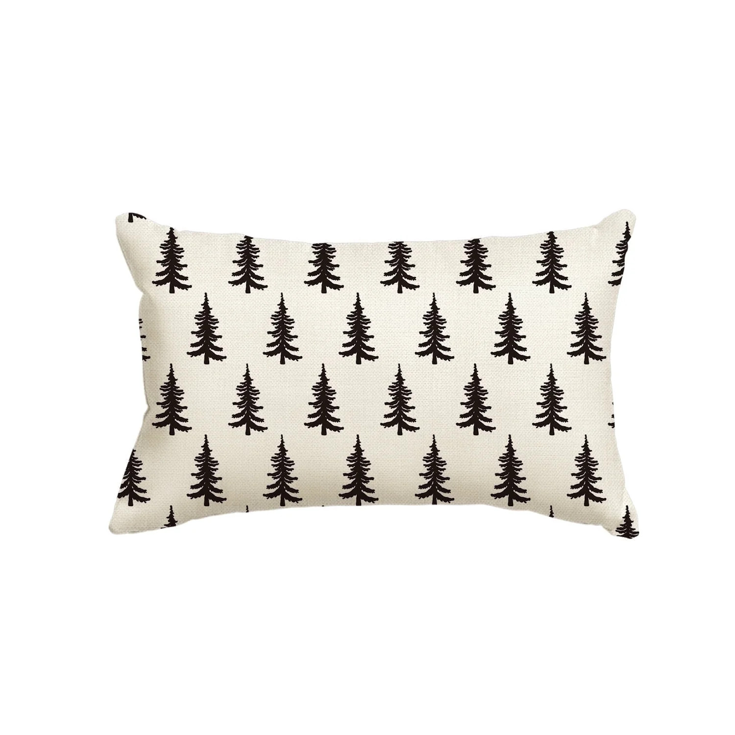 Sm:)e Christmas Tree Throw Pillow Cover 12 x 20 inch Beige, Winter Holiday Decor for Sofa - Walma... | Walmart (US)