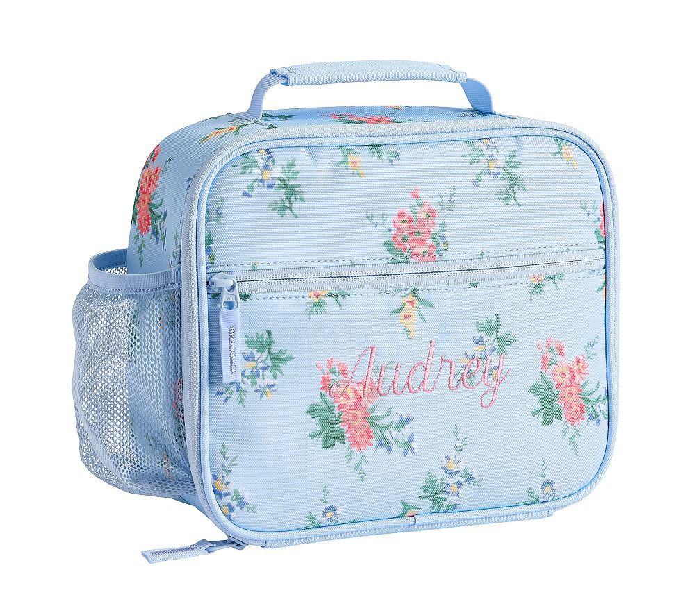 Hill House Home Blue Floral Mackenzie Lunch Box | Pottery Barn Kids