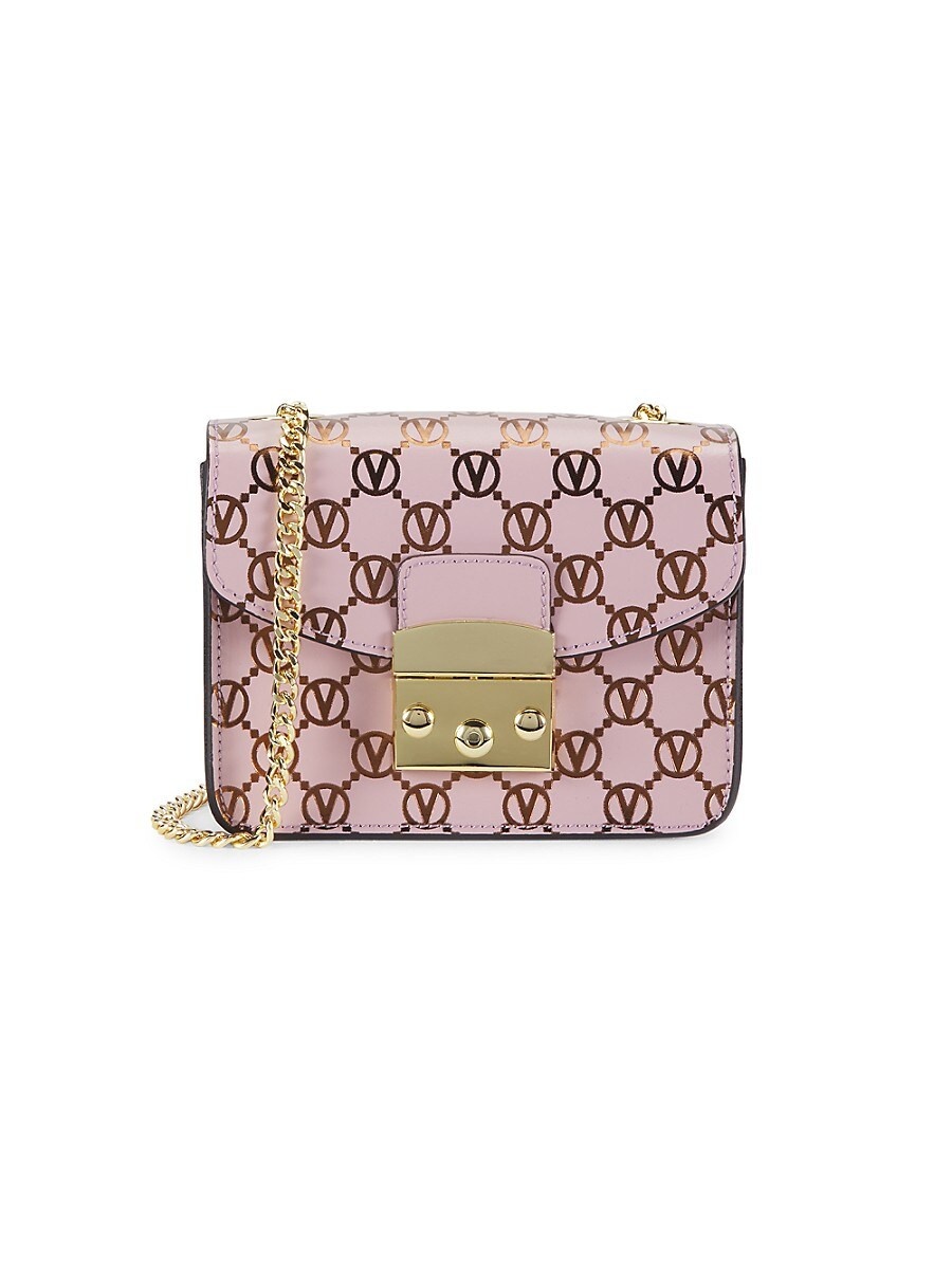 Valentino by Mario Valentino Women's Bijou Monogram Leather Crossbody Bag - Lavender | Saks Fifth Avenue OFF 5TH